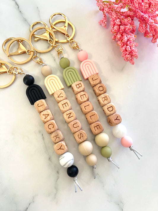 Personalised Keyring - Rainbow Arch