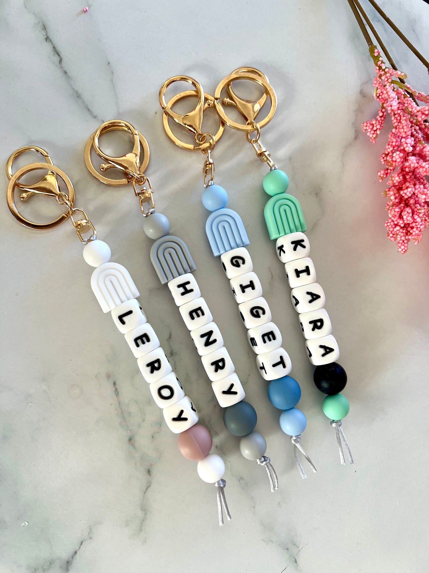 Personalised Keyring - Rainbow Arch