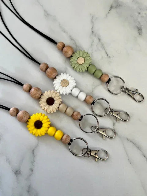 Flower Silicone Lanyard
