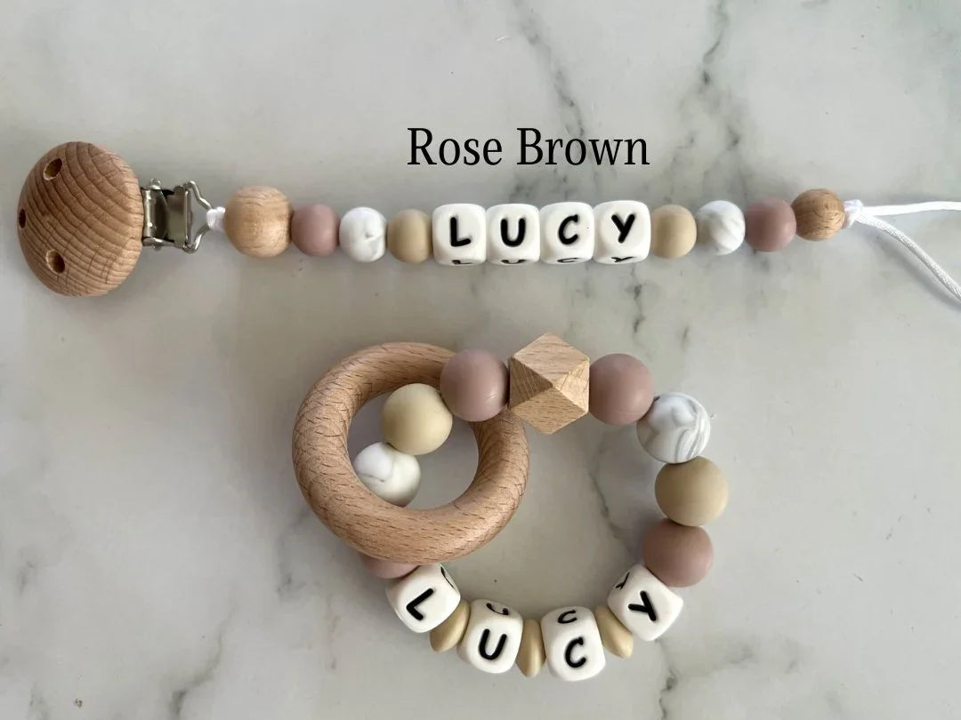 Personalised Dummy Clip & Teether - Bestseller