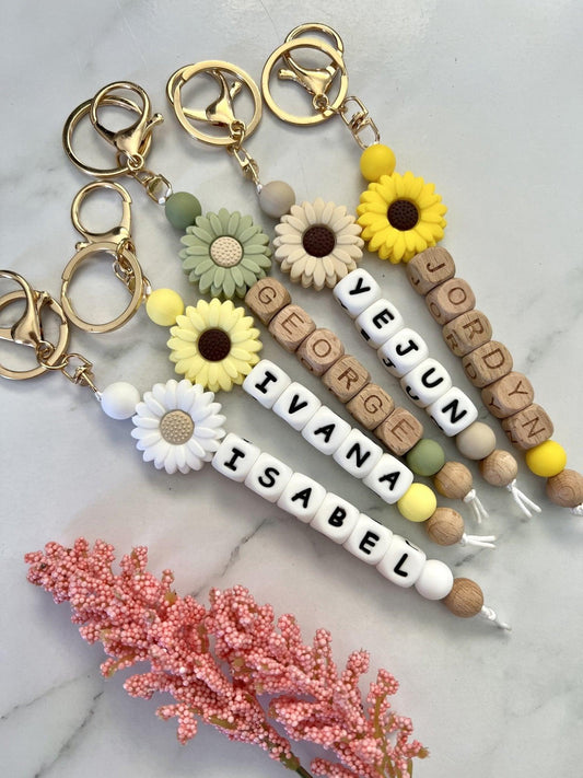 Personalised Keyring - Daisy