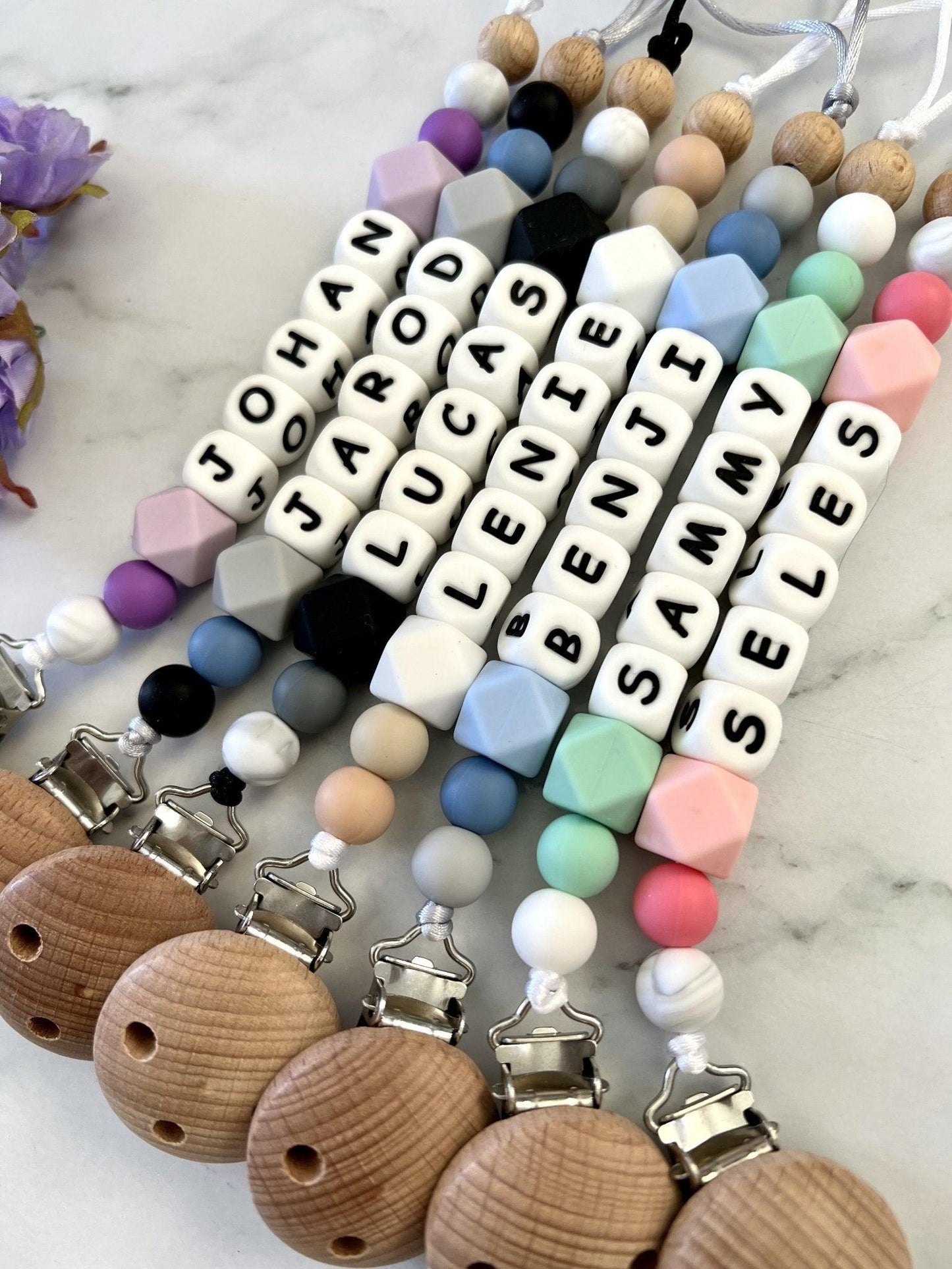Personalised Dummy Clip - Double Hexa