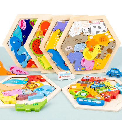 Wooden Puzzle Montessori Toy