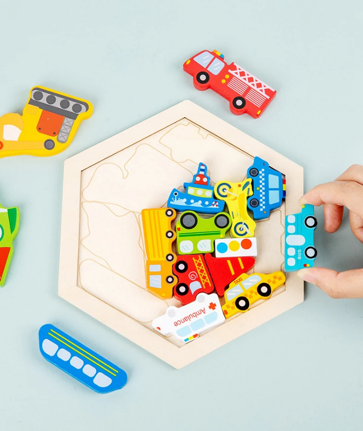 Wooden Puzzle Montessori Toy