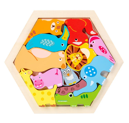 Wooden Puzzle Montessori Toy