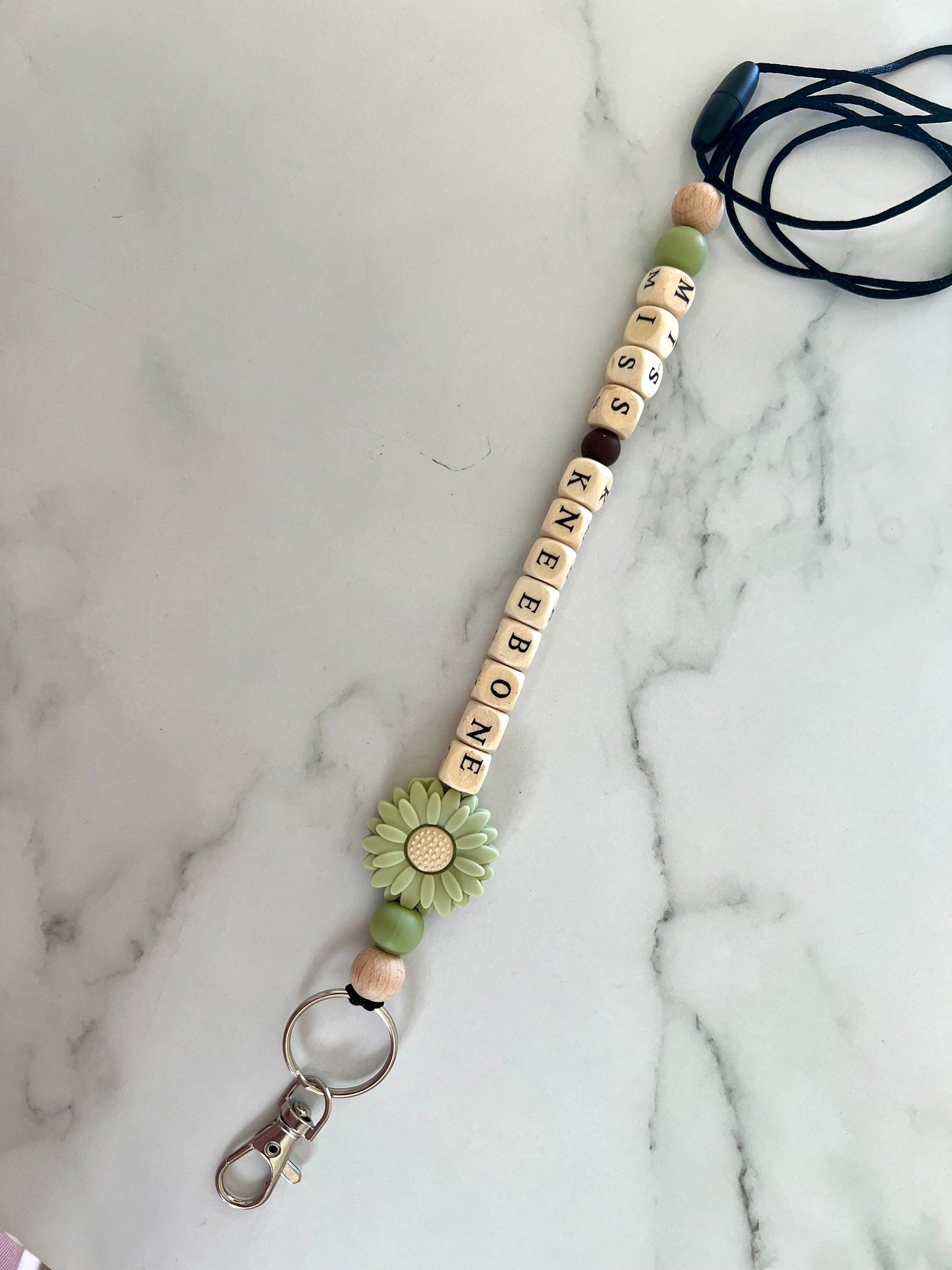  Personalised Lanyard - Flower  