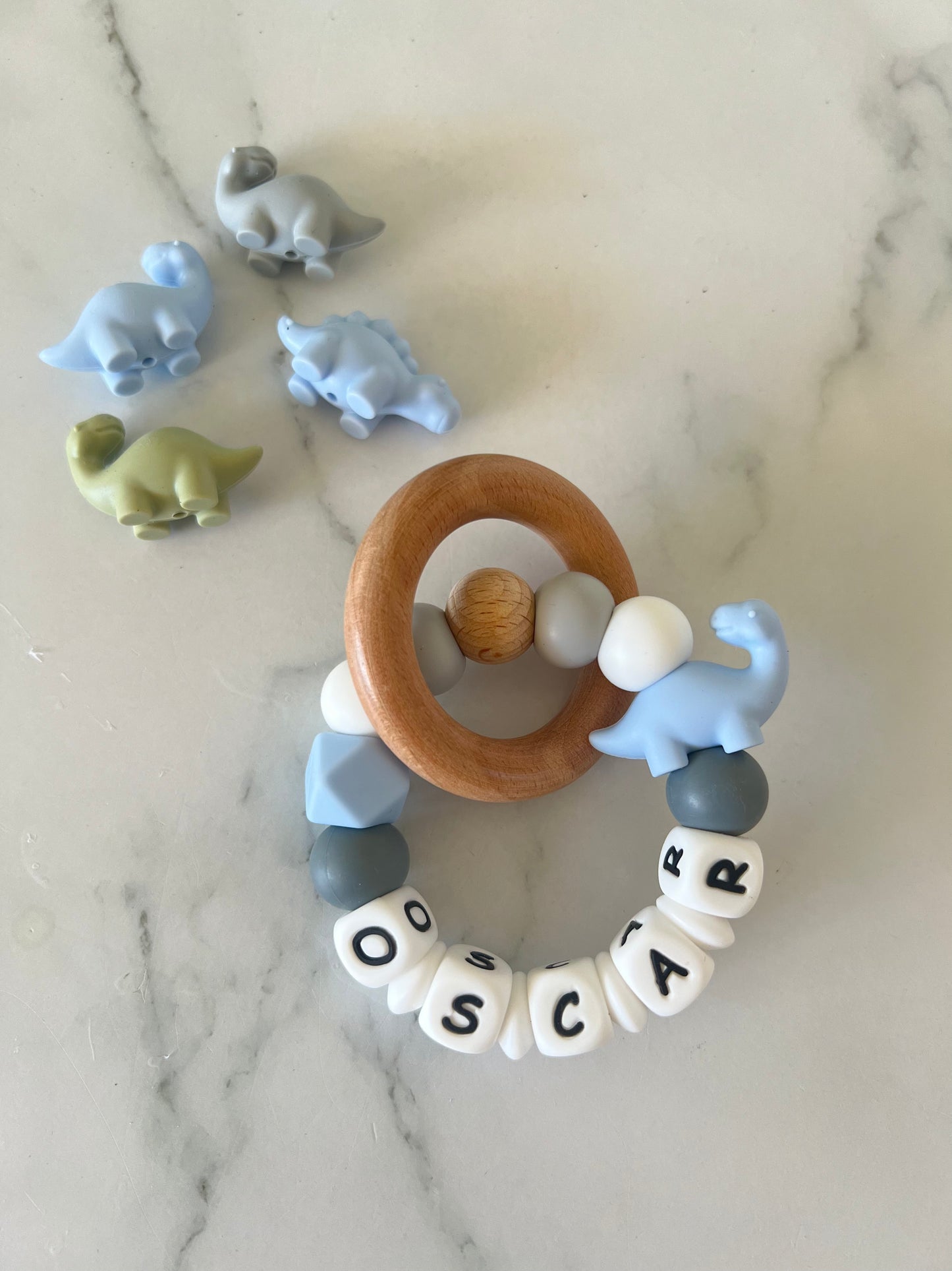  Personalised Teether - Dinosaur  