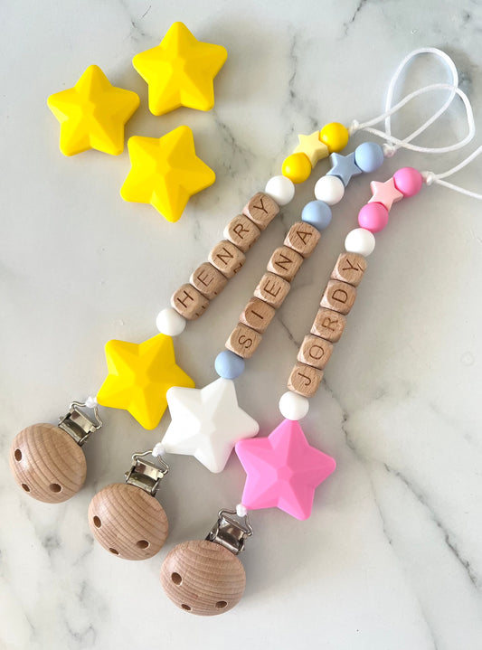  Personalised Dummy Clip - Star  