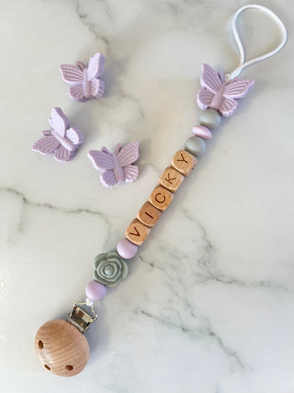  Personalised Dummy Clip - Butterfly  