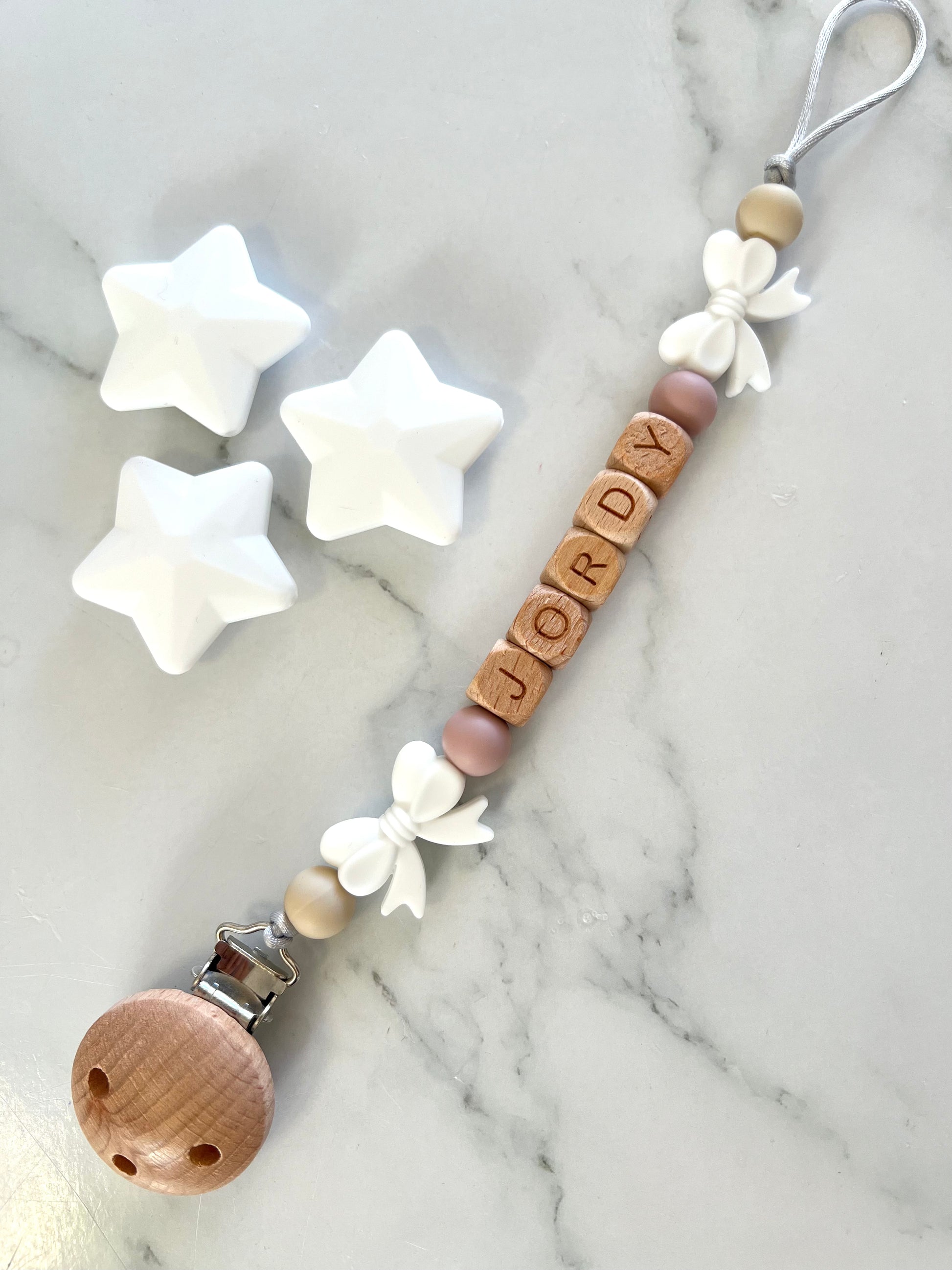  Personalised Dummy Clip - Bow  