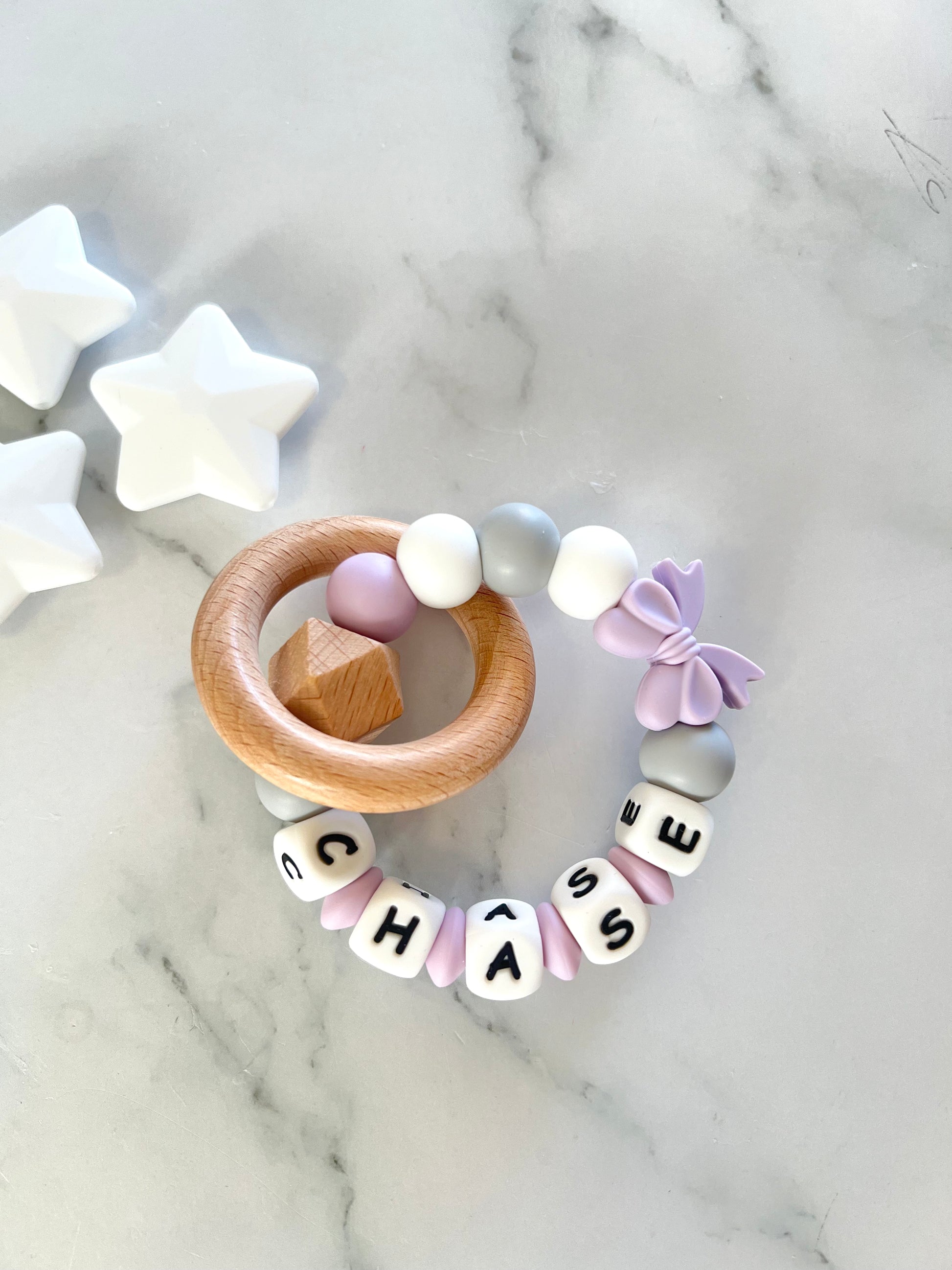  Personalised Teether - Bow  