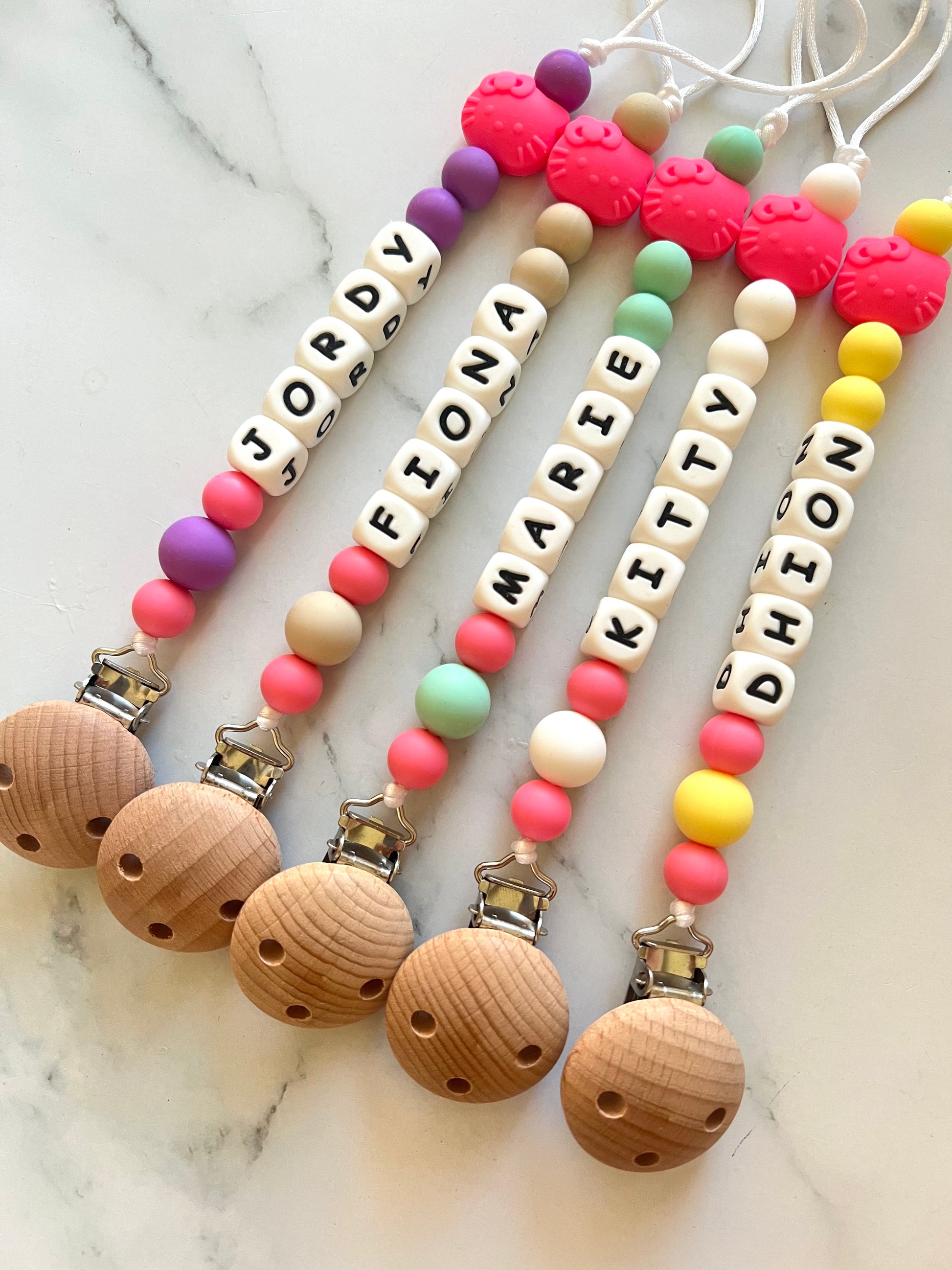  Personalised Dummy Clip - Hello Kitty  