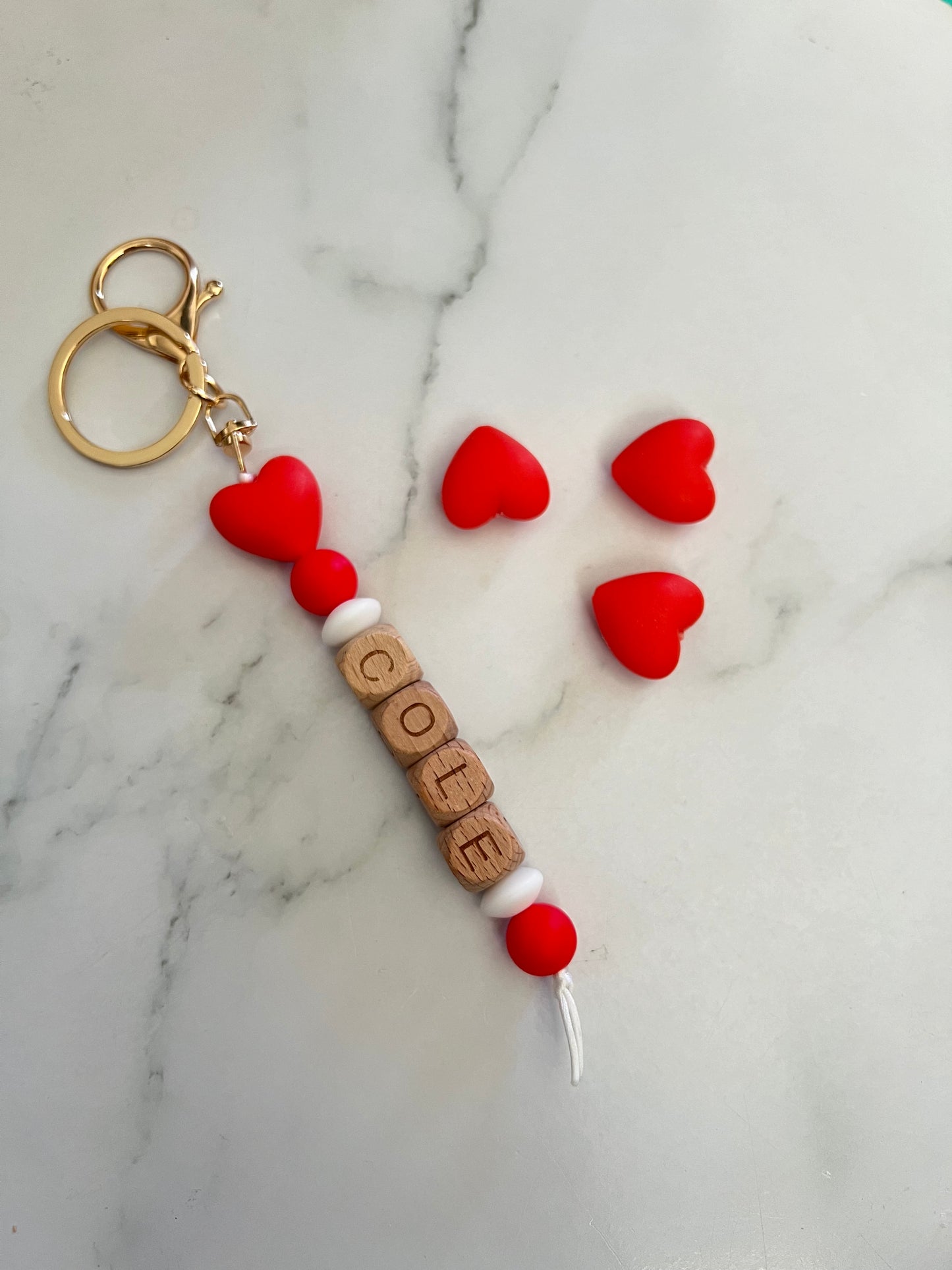  Personalised Keyring - Heart  