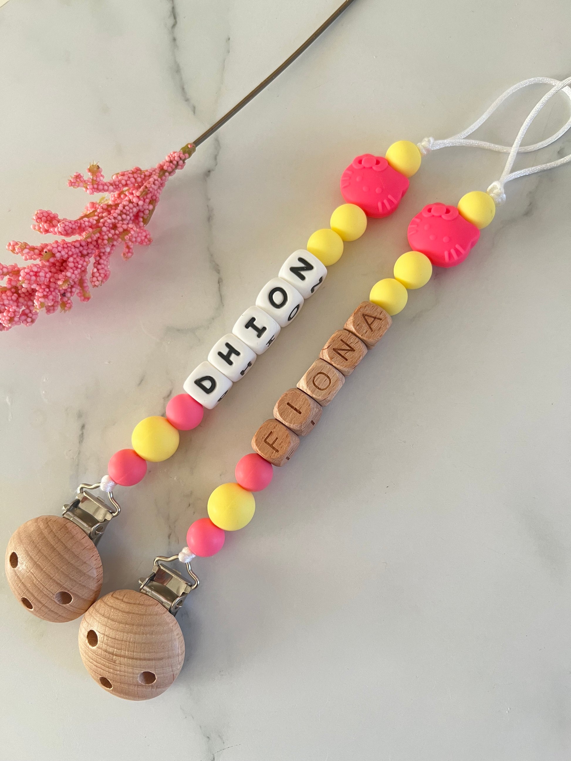  Personalised Dummy Clip - Hello Kitty  