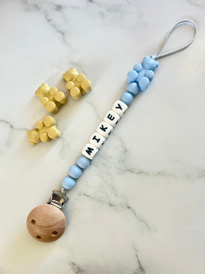 Personalised Dummy Clip - Gummy Bear