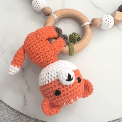 Pram Garland Toy - Crochet Fox