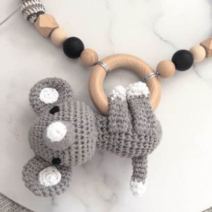 Pram Garland Toy - Crochet Elephant