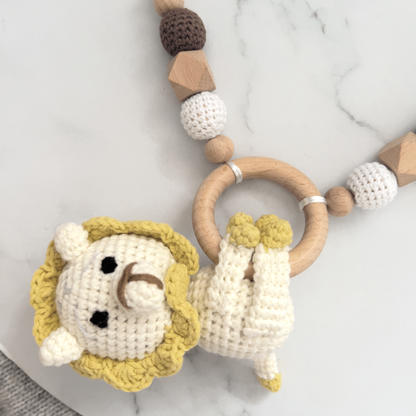 Pram Garland Toy - Crochet Lion