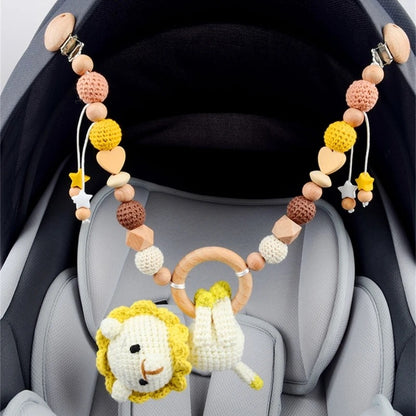 Pram Garland Toy - Crochet Lion