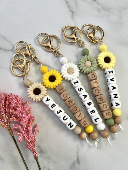  Personalised Keyring - Daisy  