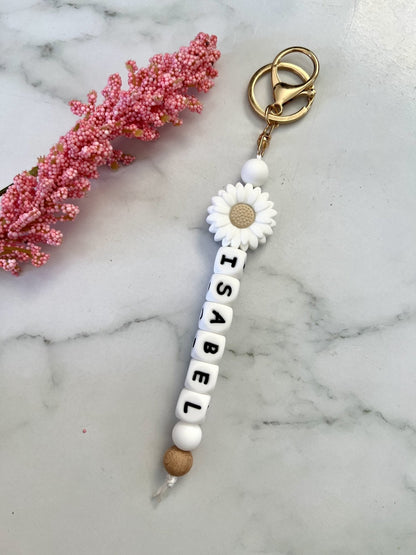  Personalised Keyring - Daisy  