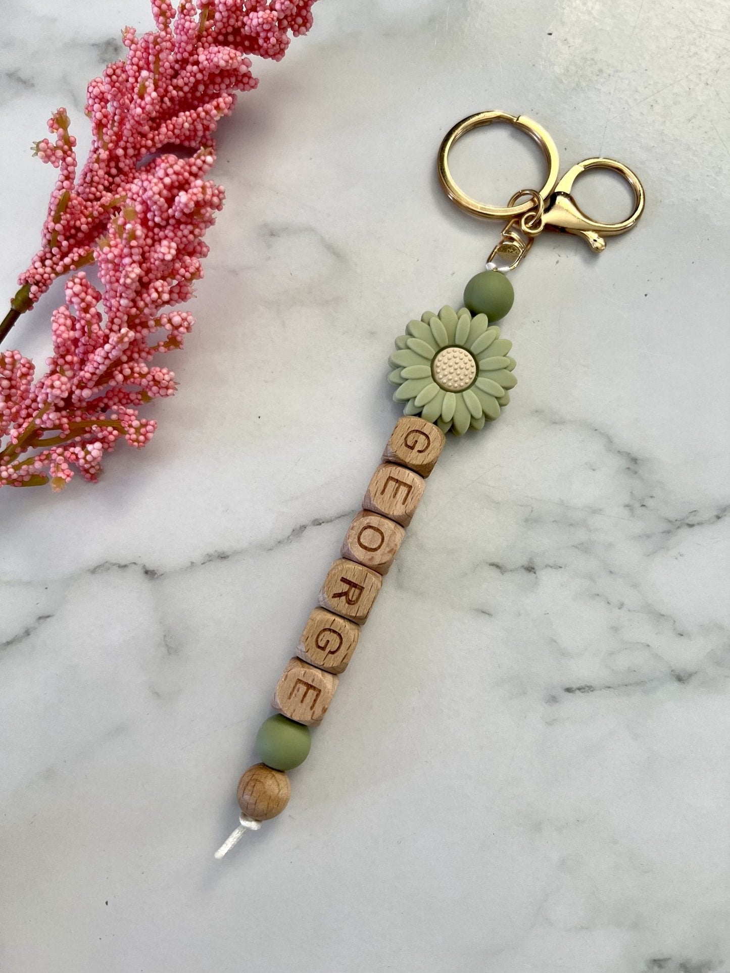  Personalised Keyring - Daisy  