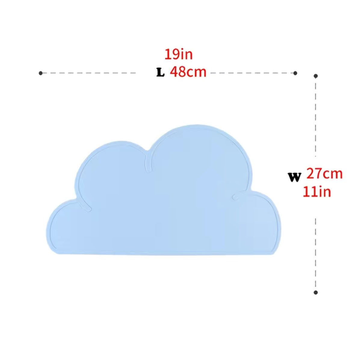  Cloud Silicone Placemat  