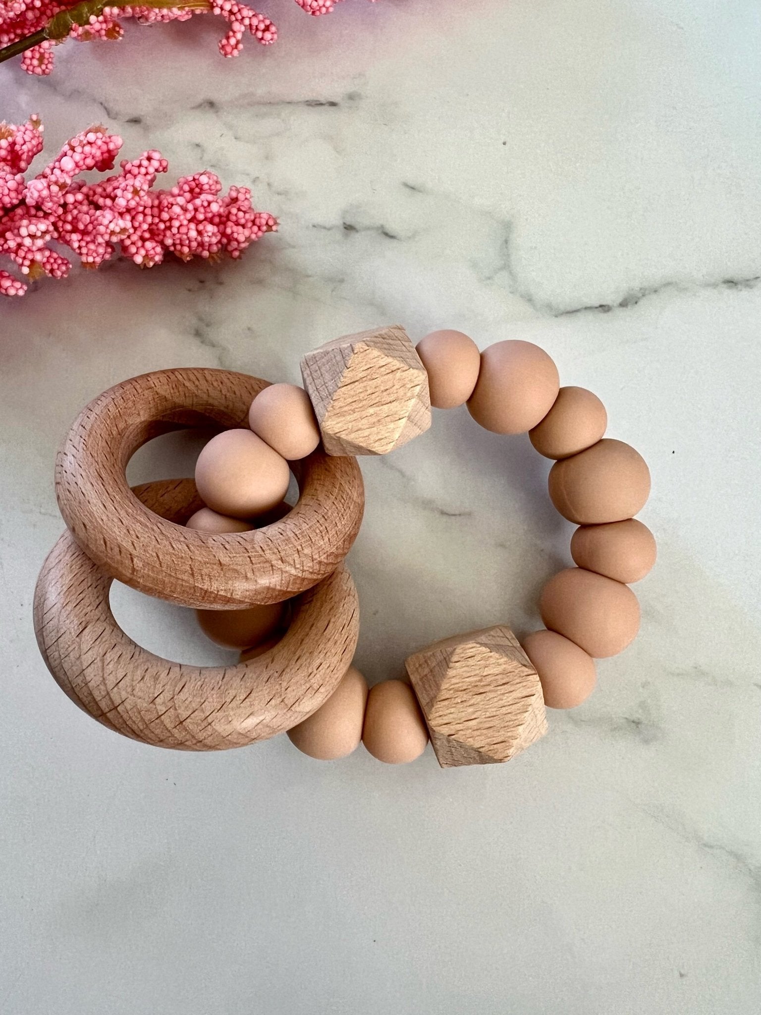  Earthy Teether Rattle Toy  